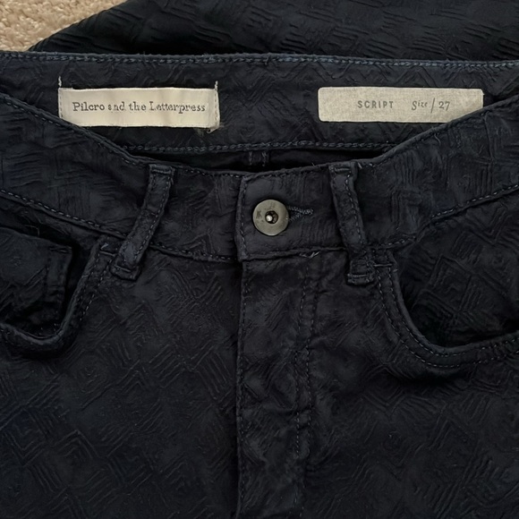 Anthropologie Pilcro Script Textured Jeans - Picture 7 of 9